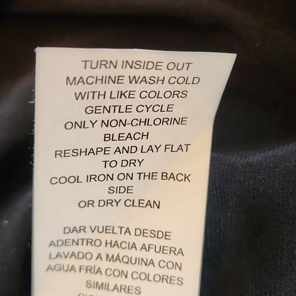 MICHAEL KORS Gorgeous Black Pleated Hem Long Sleeve Dress Large - Picture 12 of 13